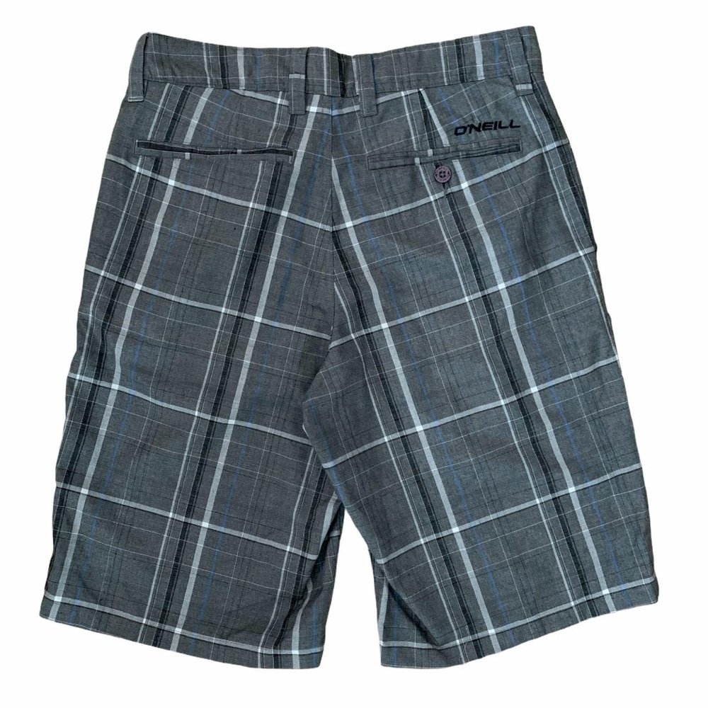 O'Neill Triumph Plaid Long Shorts NWOT Size 30 - Picture 2 of 10